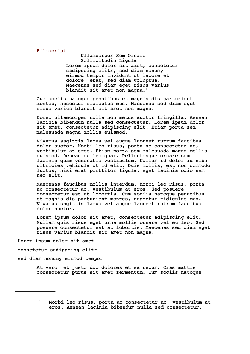 Filmscript Preview 1